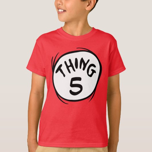 T-shirt Dr Seuss | Chose personnalisée Une chose deux (Devant)
