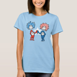 T-shirt Dr. Seuss   Chose Un Chose Deux Graphique Patrioti