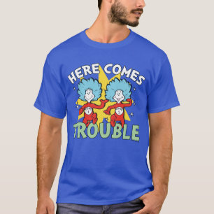 T-shirt Dr. Seuss   Chose Un Chose Deux Les Ennuis Arriven