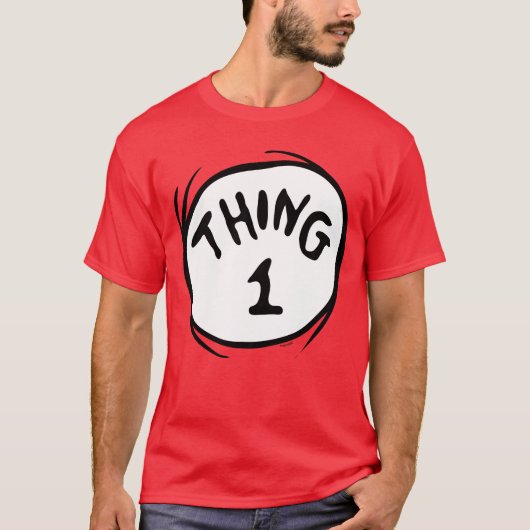 T-shirt Dr Seuss | Chose Une Chose Deux - Chose Une (Devant)