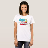 T-shirt Dr Seuss | Chose une chose deux nom de l'enseignan (Devant entier)