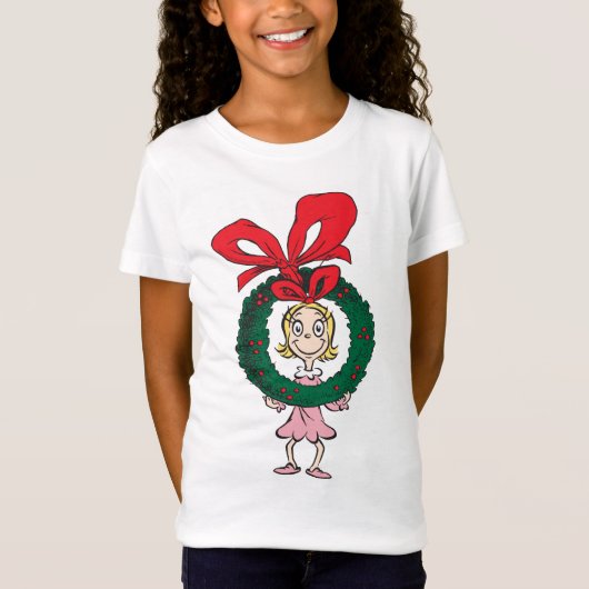 T-Shirt Dr Seuss | Cindy-Lou Who - Wreath (Devant)