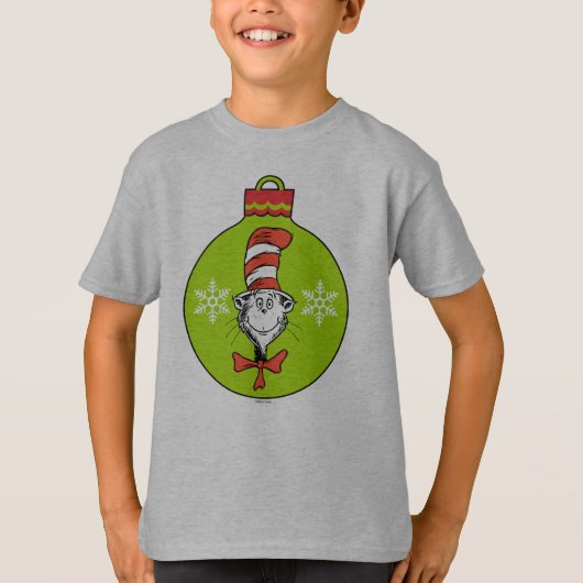 T-shirt Dr Seuss | Grinch | Chat dans l'ornement Casquette (Devant)