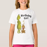 T-shirt Dr Seuss | Grinch Winter Birthday Girl<br><div class="desc">Découvrez cette chemise d'anniversaire d'hiver Dr Suess Grinch Girl.</div>