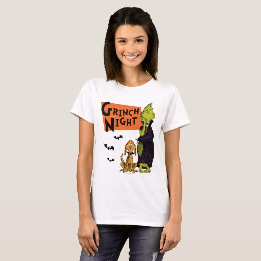 T-shirt Dr Seuss | Hallowen Grinch Night Graphic (Devant entier)