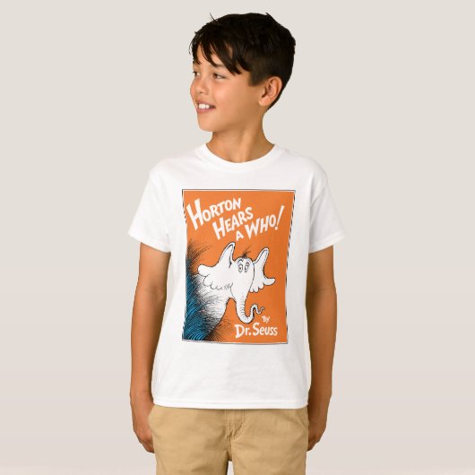 T-shirt Dr Seuss | Horton Entend un qui livre (Devant entier)