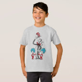 T-shirt Dr Seuss | Le Chat dans le Casquette, Chose 1 & Ch (Devant entier)