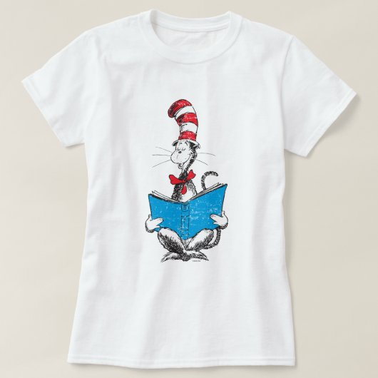 T-shirt Dr. Seuss | Le Chat dans le Chapeau - Lecture (Design devant)