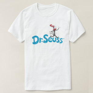 T-shirt Dr. Seuss   Le Chat dans le Chapeau Logo Vintage