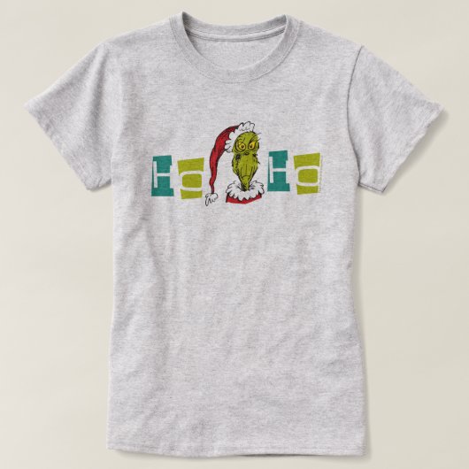 T-shirt Dr. Seuss | Le Grinch - Ho Ho Ho (Design devant)