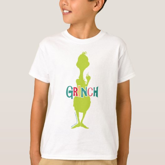 T-shirt Dr Seuss | Le Grinch - Silhouette verte (Devant)