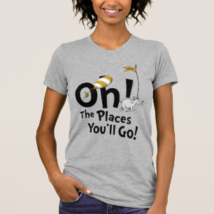 T-shirt Dr Seuss Oh, les endroits où vous irez ! Retro