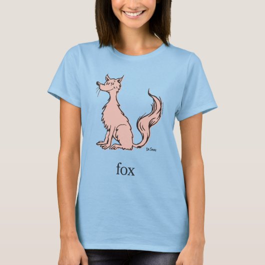 T-shirt Dr. Seuss | Renard Rose (Devant)