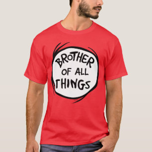 T-shirt Dr Seuss Thing 1 Chose 2 - Frère de toutes les cho