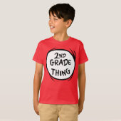 T-shirt Dr Seuss | Thing One Thing Two - 2nd Grade Thing (Devant entier)