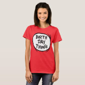T-shirt Dr. Seuss Thing One Thing Two - Birthday Thing (Devant entier)