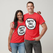 T-shirt Dr. Seuss Thing One Thing Two - Birthday Thing (Unisexe)