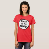 T-shirt Dr. Seuss Thing One Thing Two - Maman of all Thing (Devant entier)