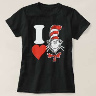 T-shirt Dr Seuss Valentine J'entends le chat dans le Casq