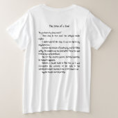 T-shirt Drabble Plus Taille de chat (Texte noir) (Design dos)