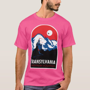 T-shirt Dracula - Affiche de voyage transylvanienne