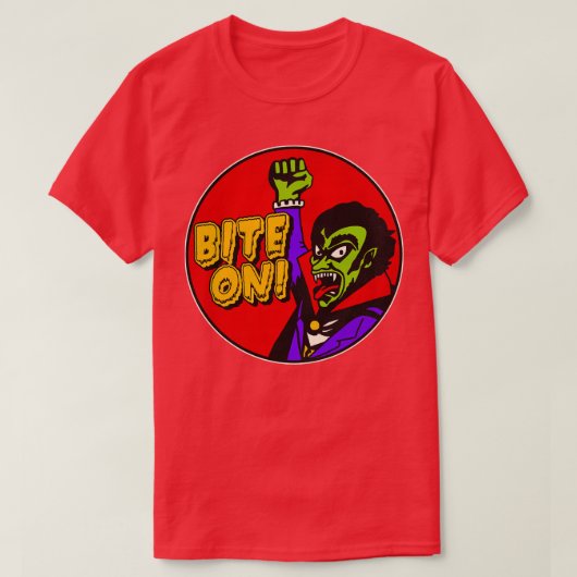T-shirt Dracula DIT QUE BITE ON (Design devant)
