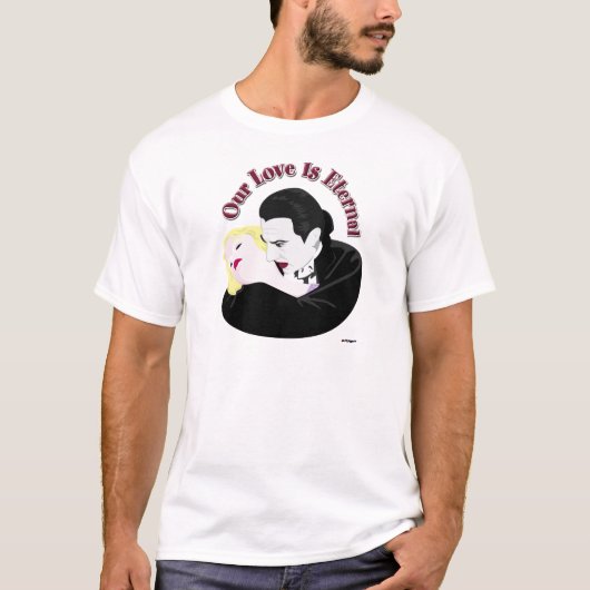 T-shirt Dracula, Notre Amour Est Éternel (Devant)