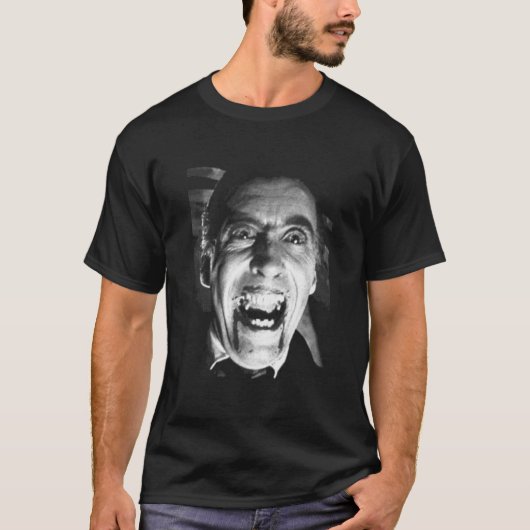 T-shirt Dracula Vampire Christopher Lee Classic (Devant)