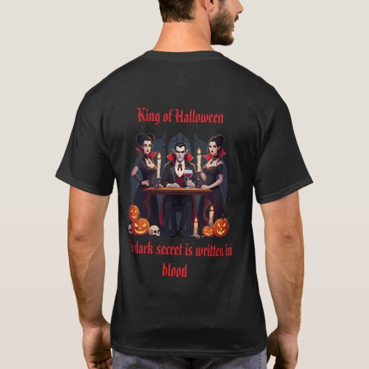 T-shirt Dracula Vampire Halloween Tee 🎃 👻 (Dos)