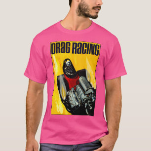 T-shirt Drag Auto Racing Publicité Vintage Imprimer