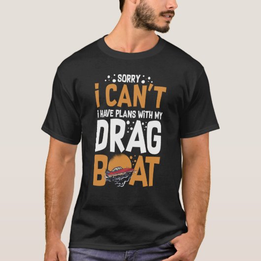 T-shirt Drag Boat Racing RC Model Boating Driver 1 (Devant)