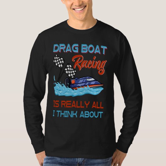 T-shirt Drag Boat Racing RC Model Boating Driver 3 (Devant)