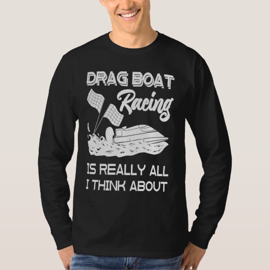 T-shirt Drag Boat Racing RC Model Boating Driver  5 (Devant)
