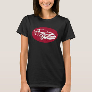T-shirt Drag Circuit Racing Red Fast Car booster Turbo Ni