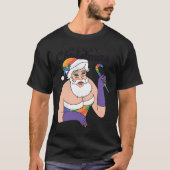 T-shirt Drag Queen Santa Clause mignonne X-Mas présent T-s (Devant)