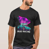 T-shirt Drag Racer Drag Racer Retro Drag Racing Papa (Devant)