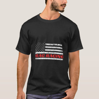 T-shirt Drag Racer Patriotique American Drag Racer Vêtemen