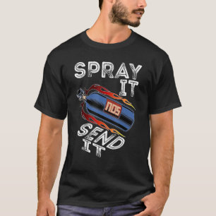 T-shirt Drag Racing Car NOS Spray It Send It 1