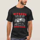 T-shirt Drag Racing Shirt Nitrous Est Comme Un Chick Chaud (Devant)