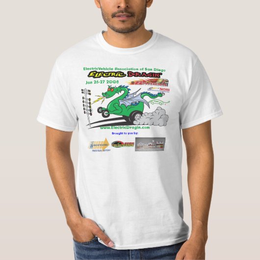 T-shirt Dragin électrique (Devant)