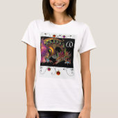 T-SHIRT DRAGO /DRAGON D'IMAGINAIRE, MONOGRAMME NOIR À VIDE (Devant)