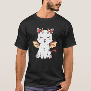 T-shirt Dragocat Japonais Dragon Monster Cat Graphisme