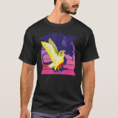 T-shirt Dragon à ailes I hurler Vert jouée Ananas (Devant)