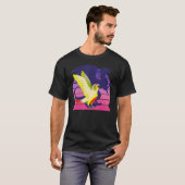 T-shirt Dragon à ailes I hurler Vert jouée Ananas (Devant entier)