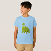 T-shirt Dragon à assise jaune (Devant entier)