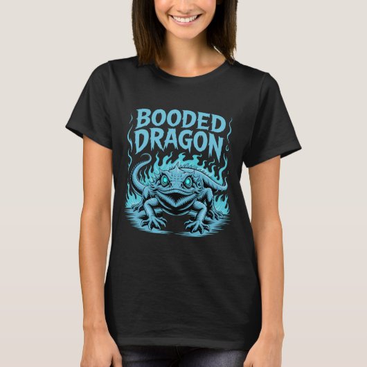 T-shirt Dragon à capuchon bleu vif (Devant)