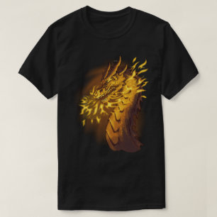 T-shirt Dragon à feu d'or