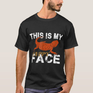 T-shirt Dragon à oreilles Mon joyeux visage Lizard Reptile