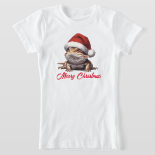 T-Shirt Dragon à seins mignons et chapeau de Santa