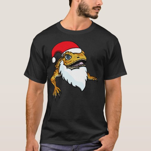 T-shirt Dragon à tête père Noël (Devant)